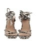 Rebecca Minkoff Animal Print Gray Silver Sandals Size 7 1/2 - photo 2