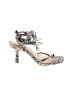 Rebecca Minkoff Animal Print Gray Silver Sandals Size 7 1/2 - photo 1
