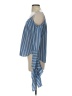 BCBGMAXAZRIA 100% Cotton Blue 3/4 Sleeve Blouse Size XS - photo 5