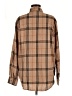 La Miel Plaid Brown Long Sleeve Button-Down Shirt Size M - photo 2