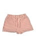 Happily Grey 100% Polyester Stripes Red Shorts Size M - photo 1