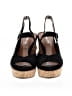 Trask Black Wedges Size 7 - photo 2