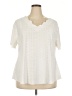 Unbranded Ivory Short Sleeve Blouse Size 2X (estimated) - photo 1