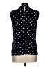 Tommy Hilfiger Polka Dots Blue Black Sleeveless Blouse Size L - photo 2