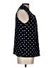 Tommy Hilfiger Polka Dots Blue Black Sleeveless Blouse Size L - photo 4