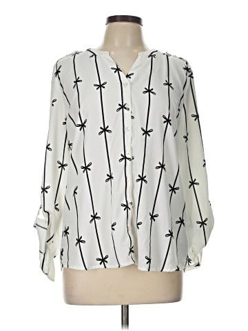 Como Black 3/4 Sleeve Blouse (view 1)