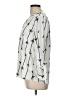 Como Black Stars Ivory 3/4 Sleeve Blouse Size L - photo 5