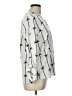 Como Black Stars Ivory 3/4 Sleeve Blouse Size L - photo 4