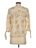 Rose & Thyme 100% Rayon Floral Ivory 3/4 Sleeve Blouse Size S - photo 2