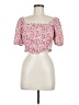 Shein 100% Polyester Pink 3/4 Sleeve Blouse Size M - photo 1