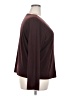 Ingredients Burgundy Long Sleeve Blouse Size 2X - photo 4