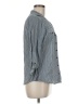 Unbranded 100% Cotton Stripes Blue 3/4 Sleeve Button-Down Shirt Size M - photo 4
