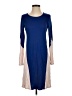 Lacoste 100% Rayon Color Block Blue Casual Dress Size EU 34 / US 4 - photo 1