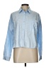 Mittoshop 100% Cotton Stars Blue Long Sleeve Blouse Size L - photo 1