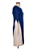 Lacoste 100% Rayon Color Block Blue Casual Dress Size EU 34 / US 4 - photo 4