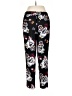 White House Black Market Floral Black Active Pants Size 8 - photo 2