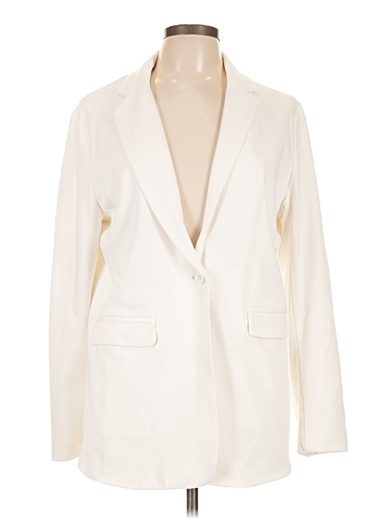 Pre-owned Klassy Network Blazer Jacket In Ivory
