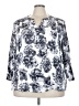 Fun2Fun 100% Rayon White 3/4 Sleeve Blouse Size 3X - photo 1