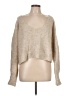 Babaton Metallic Tan Pullover Sweater Size L - photo 1