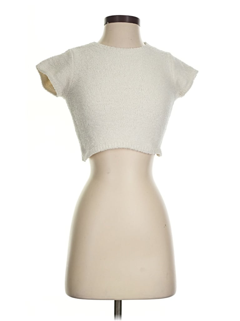 Pre-owned Forever 21 Cardigan Sweater In Ivory