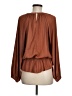 Eclair Brown Long Sleeve Blouse Size M - photo 2