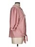 NY Collection Pink 3/4 Sleeve Blouse Size L - photo 4