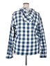 Pop Icon 100% Cotton Checkered-gingham Blue Pullover Sweater Size 2X - photo 2