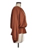 Eclair Brown Long Sleeve Blouse Size M - photo 4