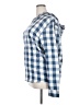 Pop Icon 100% Cotton Checkered-gingham Blue Pullover Sweater Size 2X - photo 5