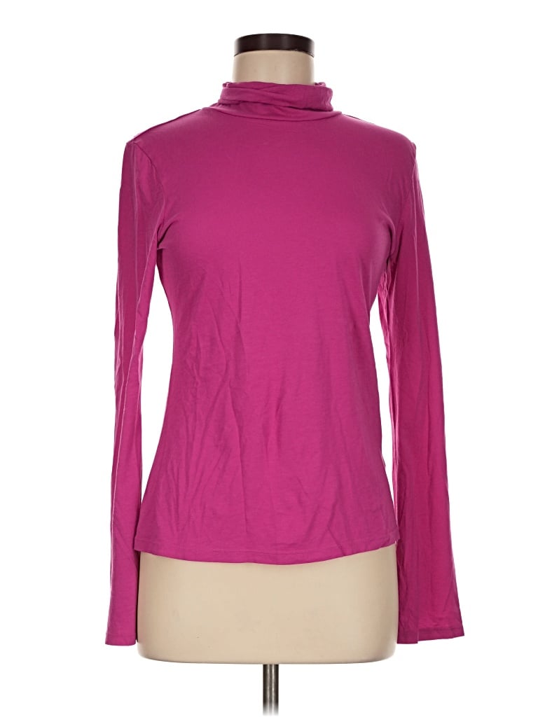 Pre-owned Maeve Long Sleeve Turtleneck In Pink