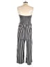 Justify Stripes Black Jumpsuit Size M - photo 2