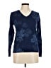 Daniel Rainn Floral Blue Pullover Sweater Size M - photo 1