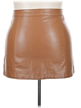 SO Faux Leather Skirt (view 2)