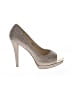 Lavender Label by Vera Wang Metallic Metallic Silver Heels Size 9 - photo 1