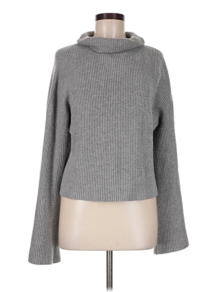 Pre-owned Lulus Turtleneck Sweater In Gray