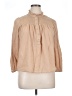 J.Crew 100% Cotton Tan 3/4 Sleeve Blouse Size XL - photo 1
