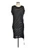 Unbranded Stripes Black Casual Dress Size L (estimated) - photo 1