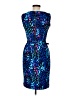 Muse Animal Print Blue Cocktail Dress Size 8 - photo 2