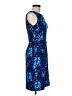 Muse Animal Print Blue Cocktail Dress Size 8 - photo 4