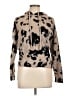 Kokun Animal Print Tan Pullover Sweater Size L - photo 1