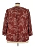 Fun2Fun 100% Polyester Burgundy 3/4 Sleeve Blouse Size 3X - photo 2