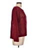 Jeanne Pierre 100% Cotton Burgundy Pullover Sweater Size L - photo 4