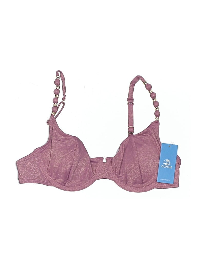 Pre-owned Cupshe Swimsuit Top Purple Swimwear
