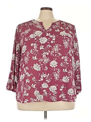 Monday Fun 3/4 Sleeve Blouse (view 1)