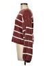 Double Zero Stripes Burgundy Pullover Sweater Size M - photo 5