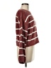 Double Zero Stripes Burgundy Pullover Sweater Size M - photo 4