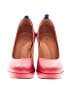 dr Liza Color Block Red Heels Size 6 - photo 2