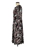 Perceptions 100% Polyester Print Brown Casual Dress Size S - photo 5