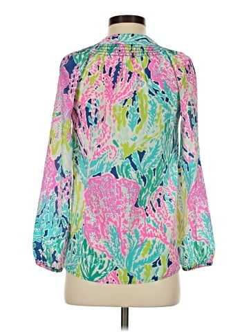 Lilly Pulitzer 3/4 Sleeve Silk Top (view 2)