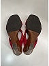 Louis Vuitton Red Burgundy  Canvas Studded Wedges Size EU 37 - photo 8
